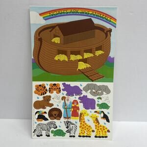 Sandylion Noah’s Ark & Animals Stickers 1 Sheet 1993 Vtg Arts Crafts Religious